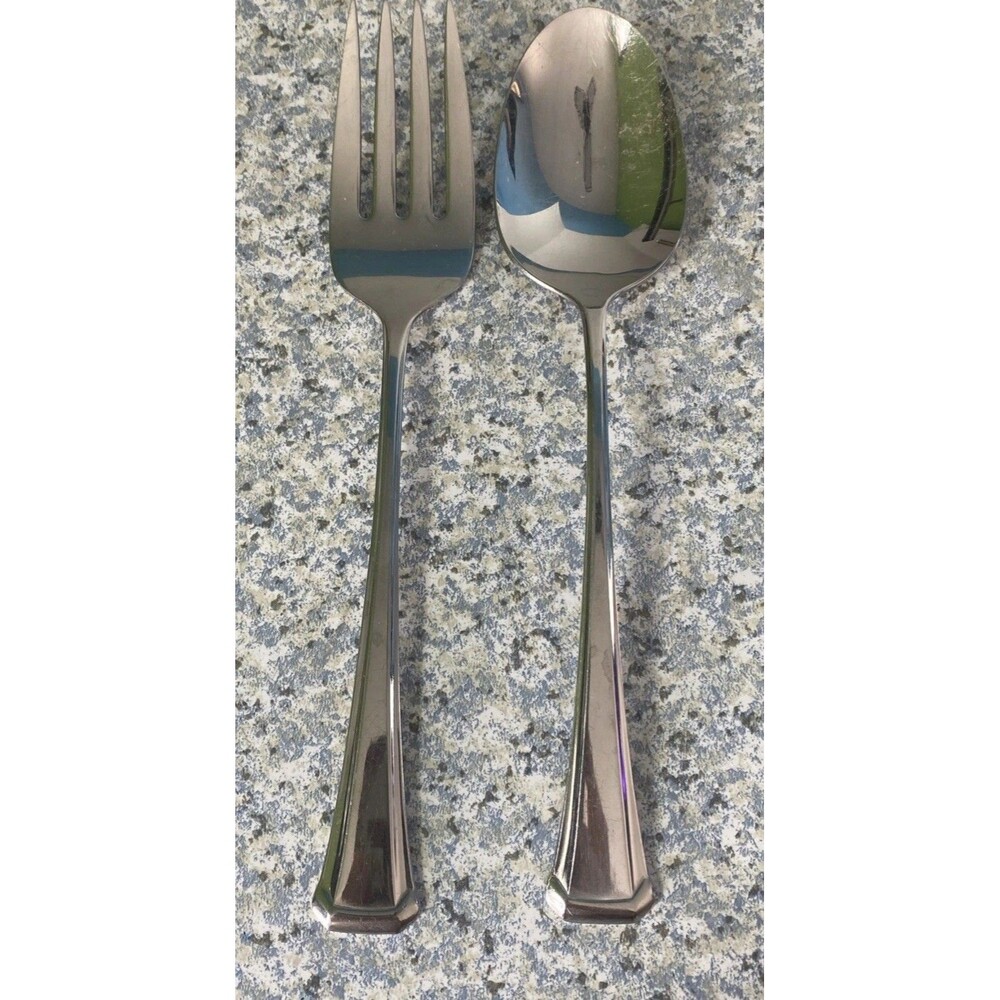 Serving Set Oneida  Maestro Aberdeen St Leger Stainless Flatware Fork Spoon USA